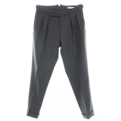[Used] BERWICH Stretch Polyester Wool Dress Slacks Pants Dark Gray [46] [Condition Rank C] [Men&