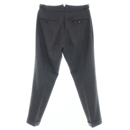 [Used] BERWICH Stretch Polyester Wool Dress Slacks Pants Dark Gray [46] [Condition Rank C] [Men&