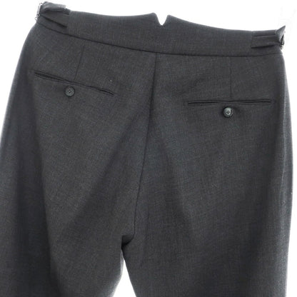 [Used] BERWICH Stretch Polyester Wool Dress Slacks Pants Dark Gray [46] [Condition Rank C] [Men&