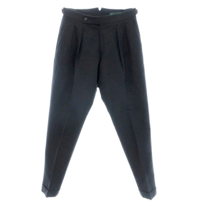 [Used] BERWICH Linen Cotton Casual Slacks Pants Black [44] [Condition Rank B] [Men&