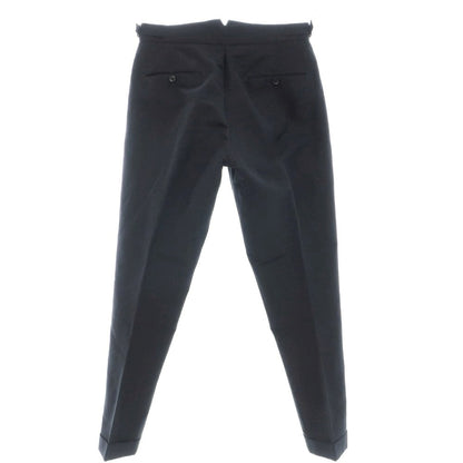 [Used] BERWICH Linen Cotton Casual Slacks Pants Black [44] [Condition Rank B] [Men&
