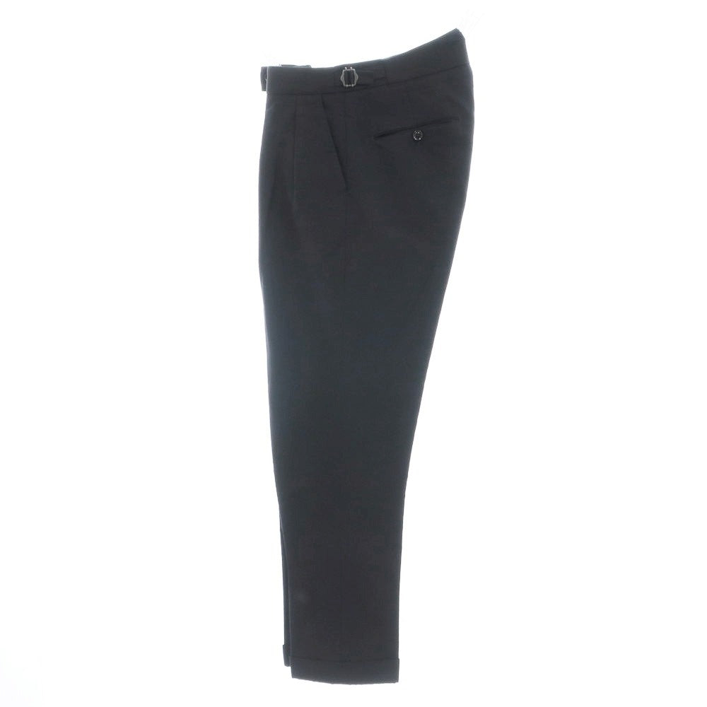 [Used] BERWICH Linen Cotton Casual Slacks Pants Black [44] [Condition Rank B] [Men&