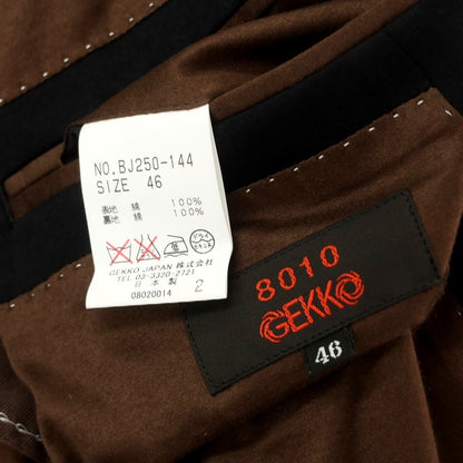 [Used] 8010 GEKKO Jersey Cotton Casual Jacket Black [46] [Condition Rank B] [Men&