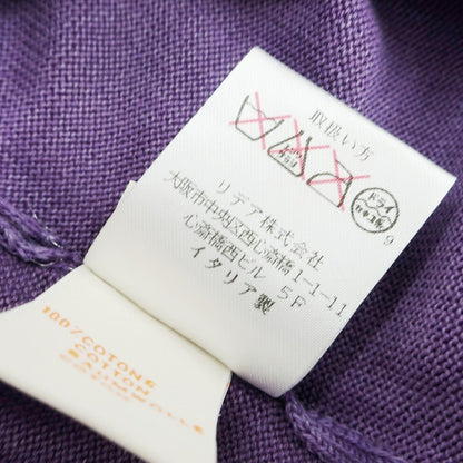 [Used] [Unused] CRUCIANI High Gauge Cotton V-neck Pullover Knit Purple [48] [Condition Rank S] [Men&
