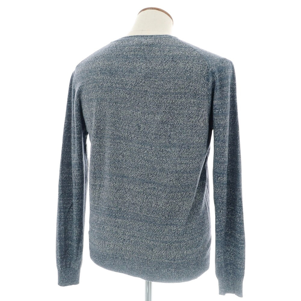[Used] Wool &amp;amp; Co. High Gauge Cotton V-neck Pullover Knit Navy [L] [Condition Rank A] [Men&
