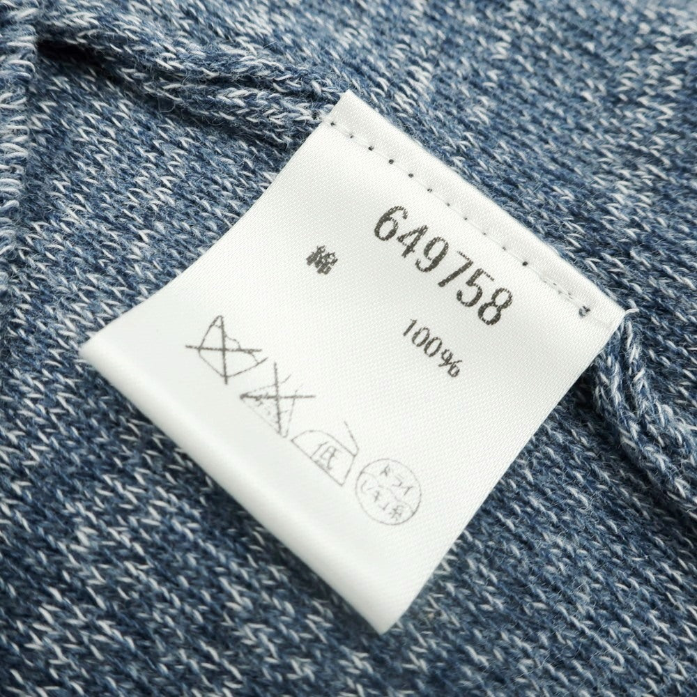 [Used] Wool &amp;amp; Co. High Gauge Cotton V-neck Pullover Knit Navy [L] [Condition Rank A] [Men&