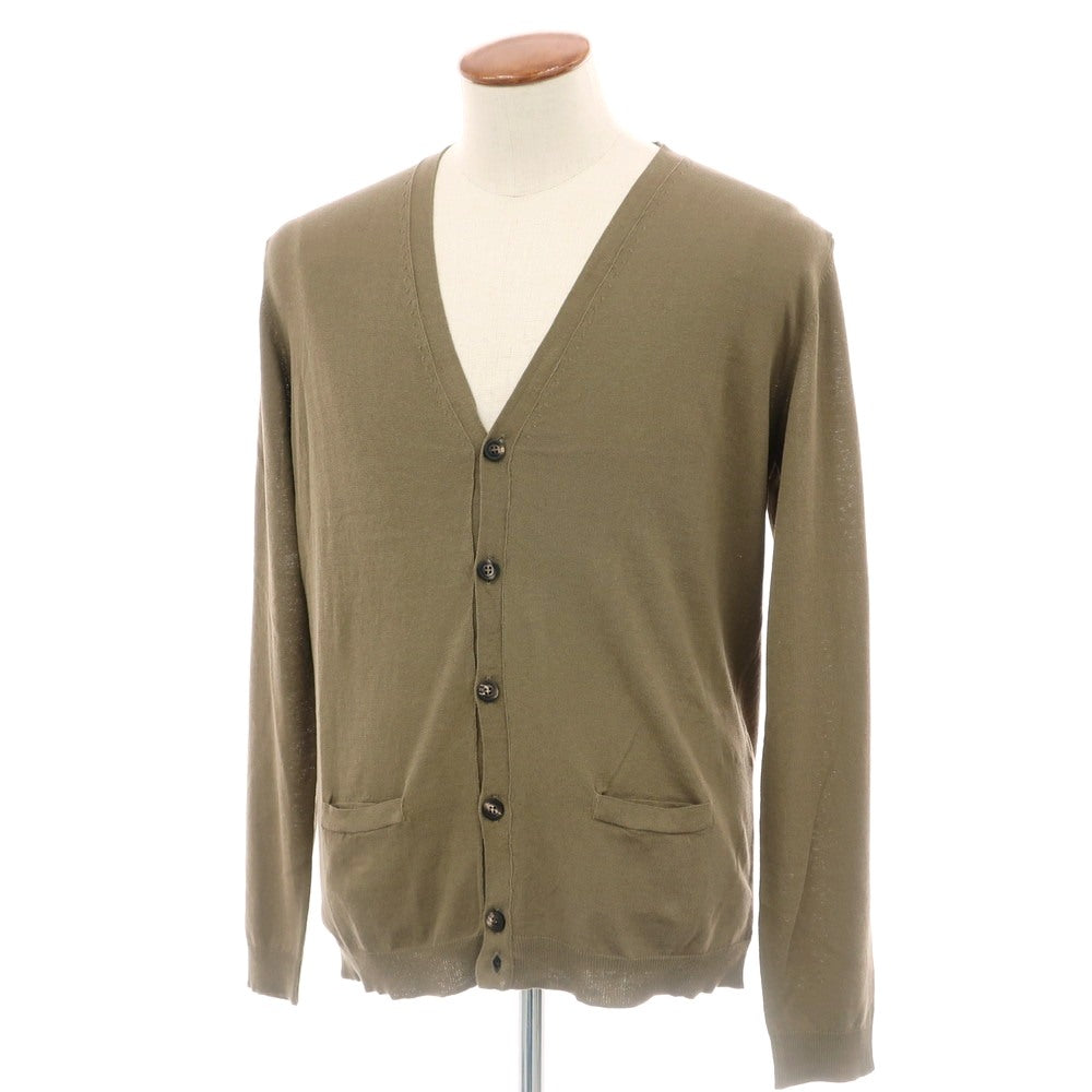 [Used] Roberto Collina ROBERTO COLLINA high gauge cotton knit cardigan, khaki brown [48] [Condition Rank A] [Men&