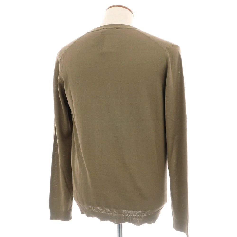 [Used] Roberto Collina ROBERTO COLLINA high gauge cotton knit cardigan, khaki brown [48] [Condition Rank A] [Men&