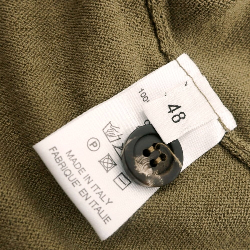 [Used] Roberto Collina ROBERTO COLLINA high gauge cotton knit cardigan, khaki brown [48] [Condition Rank A] [Men&