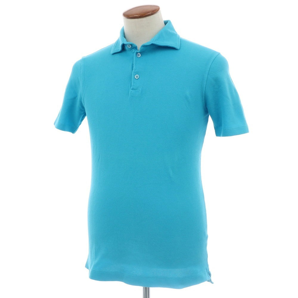 [Used] CRUCIANI Cotton Pique Short Sleeve Polo Shirt Light Blue [48] [Condition Rank B] [Men&