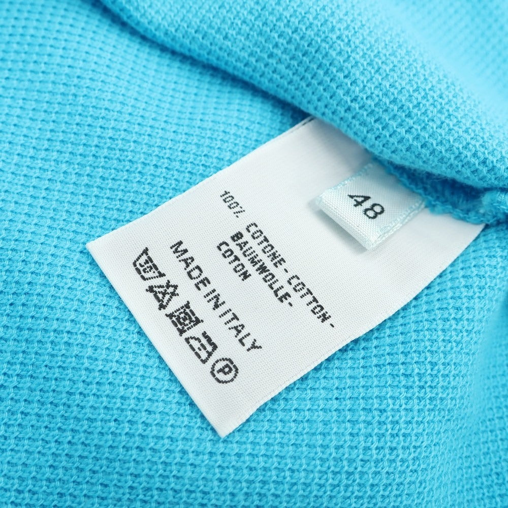 [Used] CRUCIANI Cotton Pique Short Sleeve Polo Shirt Light Blue [48] [Condition Rank B] [Men&