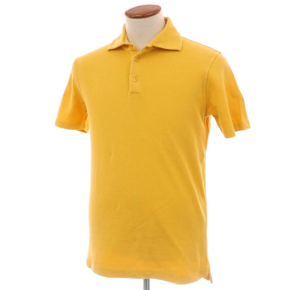 [Used] CRUCIANI Cotton Pique Short Sleeve Polo Shirt Yellow [48] [Condition Rank B] [Men&