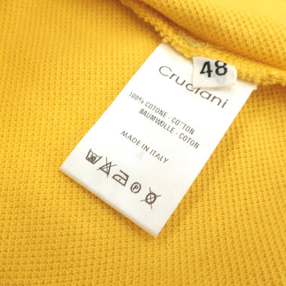 [Used] CRUCIANI Cotton Pique Short Sleeve Polo Shirt Yellow [48] [Condition Rank B] [Men&