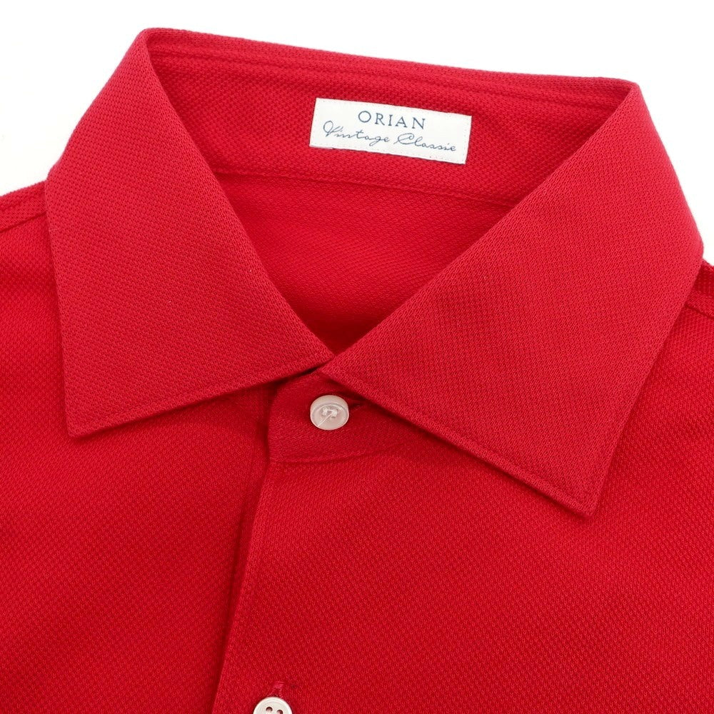 [Used] ORIAN Cotton Pique Short Sleeve Polo Shirt Red [M] [Condition Rank B] [Men&