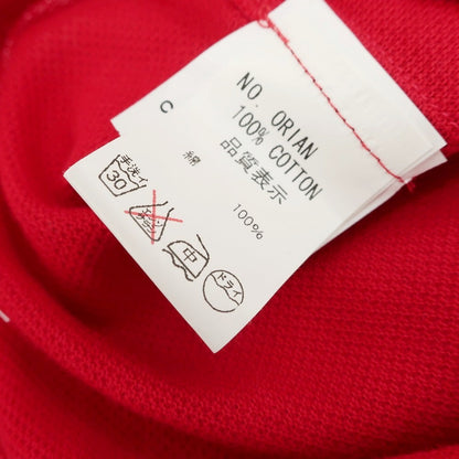 [Used] ORIAN Cotton Pique Short Sleeve Polo Shirt Red [M] [Condition Rank B] [Men&