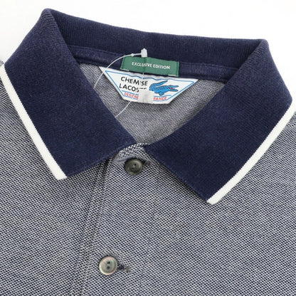 [Used] LACOSTE EXCLUSIVE EDITION Cotton Pique Short Sleeve Polo Shirt Navy [3] [Condition Rank B] [Men&