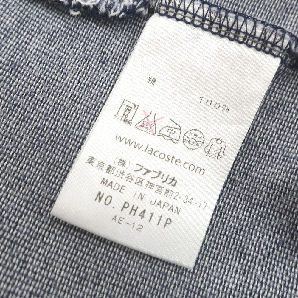 [Used] LACOSTE EXCLUSIVE EDITION Cotton Pique Short Sleeve Polo Shirt Navy [3] [Condition Rank B] [Men&