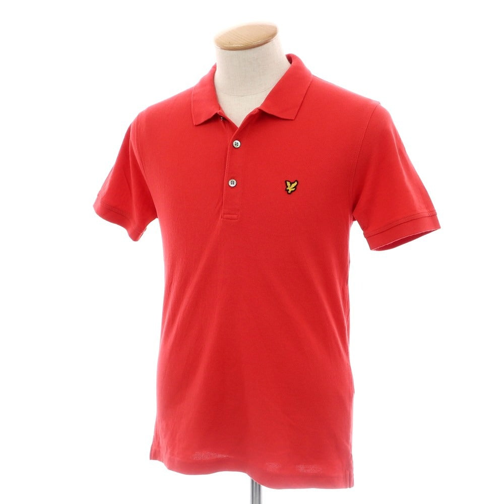 【中古】ライルアンドスコット LYLE&amp;SCOTT コットン 鹿の子 半袖ポロシャツ レッド【 サイズM 】【 状態ランクB 】【 メンズ 】 [DPD]