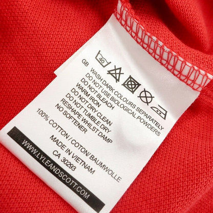 [Used] LYLE &amp;amp; SCOTT Cotton Pique Short Sleeve Polo Shirt Red [M] [Condition Rank B] [Men&