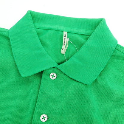 [Used] SCYE BASICS Cotton Pique Short Sleeve Polo Shirt Green [38] [Condition Rank B] [Men&