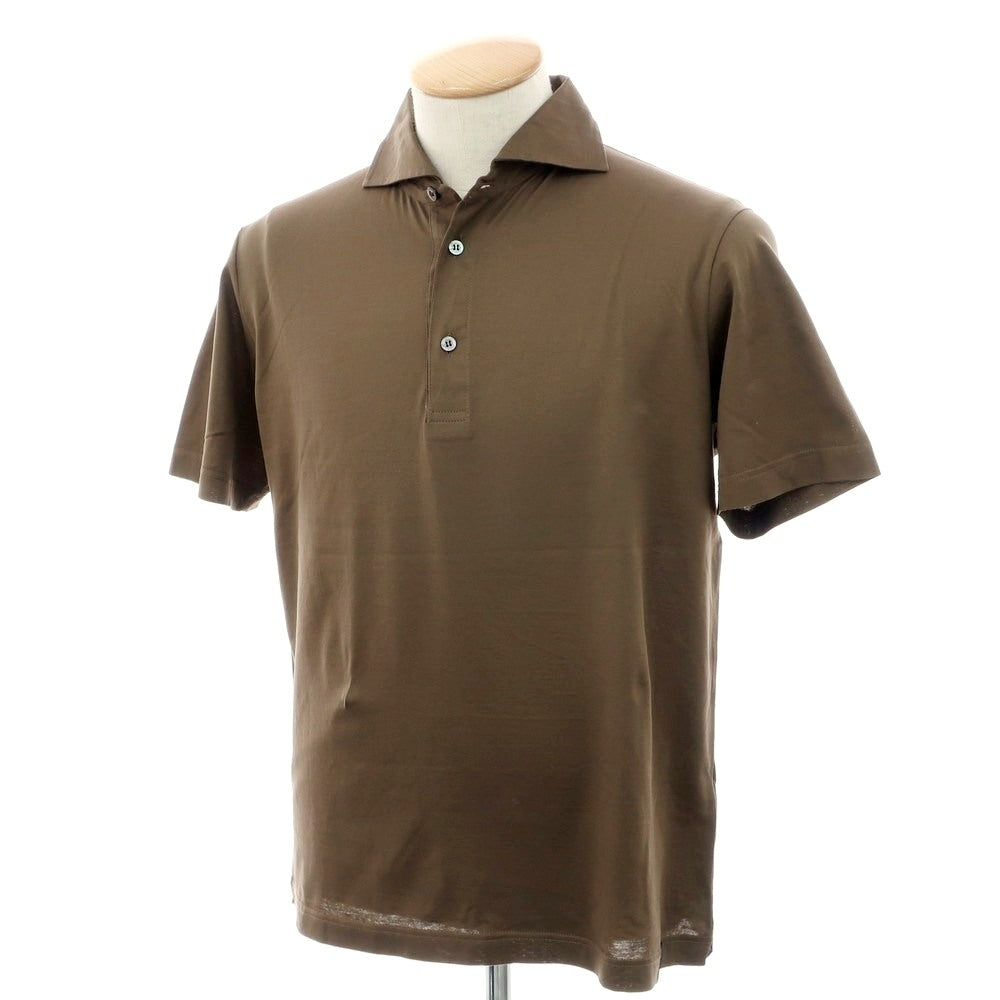 [Used] Drumohr Cotton Short Sleeve Polo Shirt Brown [S] [Condition Rank B] [Men&