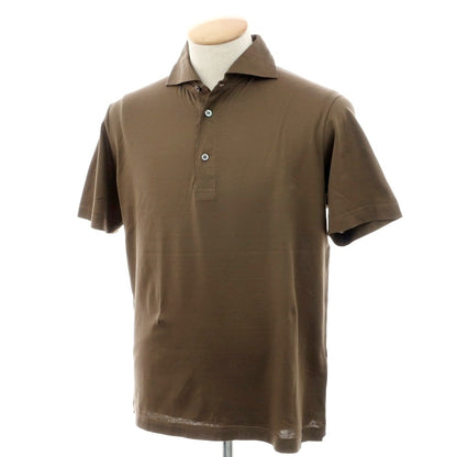 [Used] Drumohr Cotton Short Sleeve Polo Shirt Brown [S] [Condition Rank B] [Men&