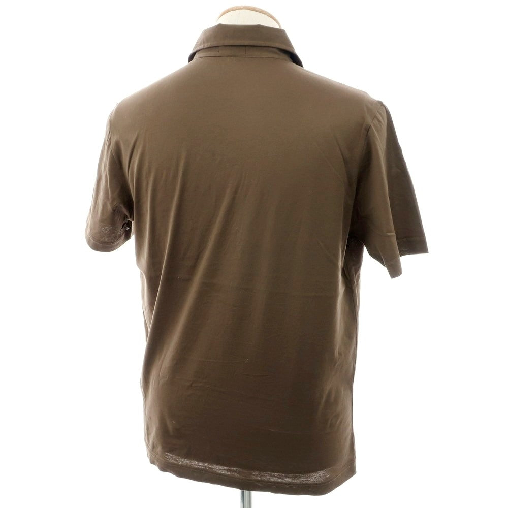 [Used] Drumohr Cotton Short Sleeve Polo Shirt Brown [S] [Condition Rank B] [Men&