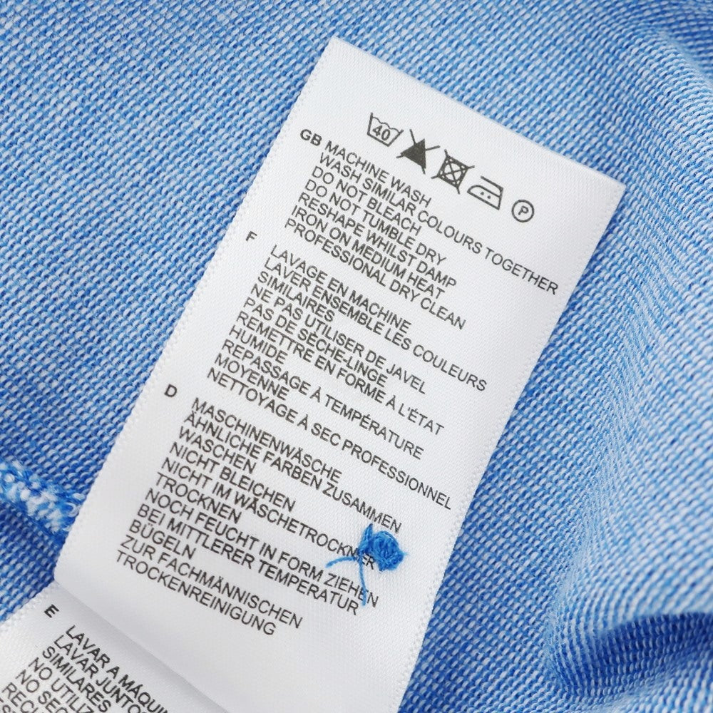 【中古】【未使用】フレッドペリー FRED PERRY コットン 鹿の子 半袖ポロシャツ ブルー【 M 】【 状態ランクS 】【 メンズ 】