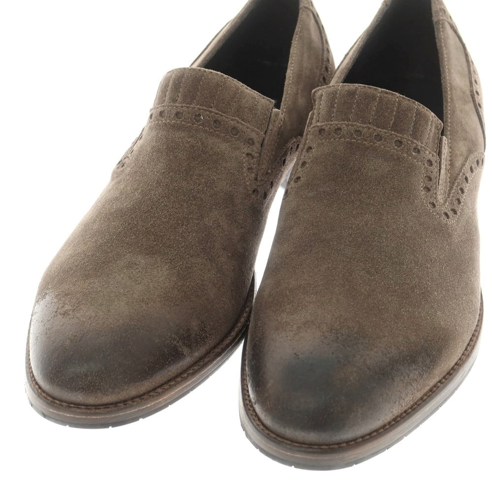 [Used] BOEMOS Suede Side Elastic Loafers Ash Brown [42] [Condition Rank A] [Men&