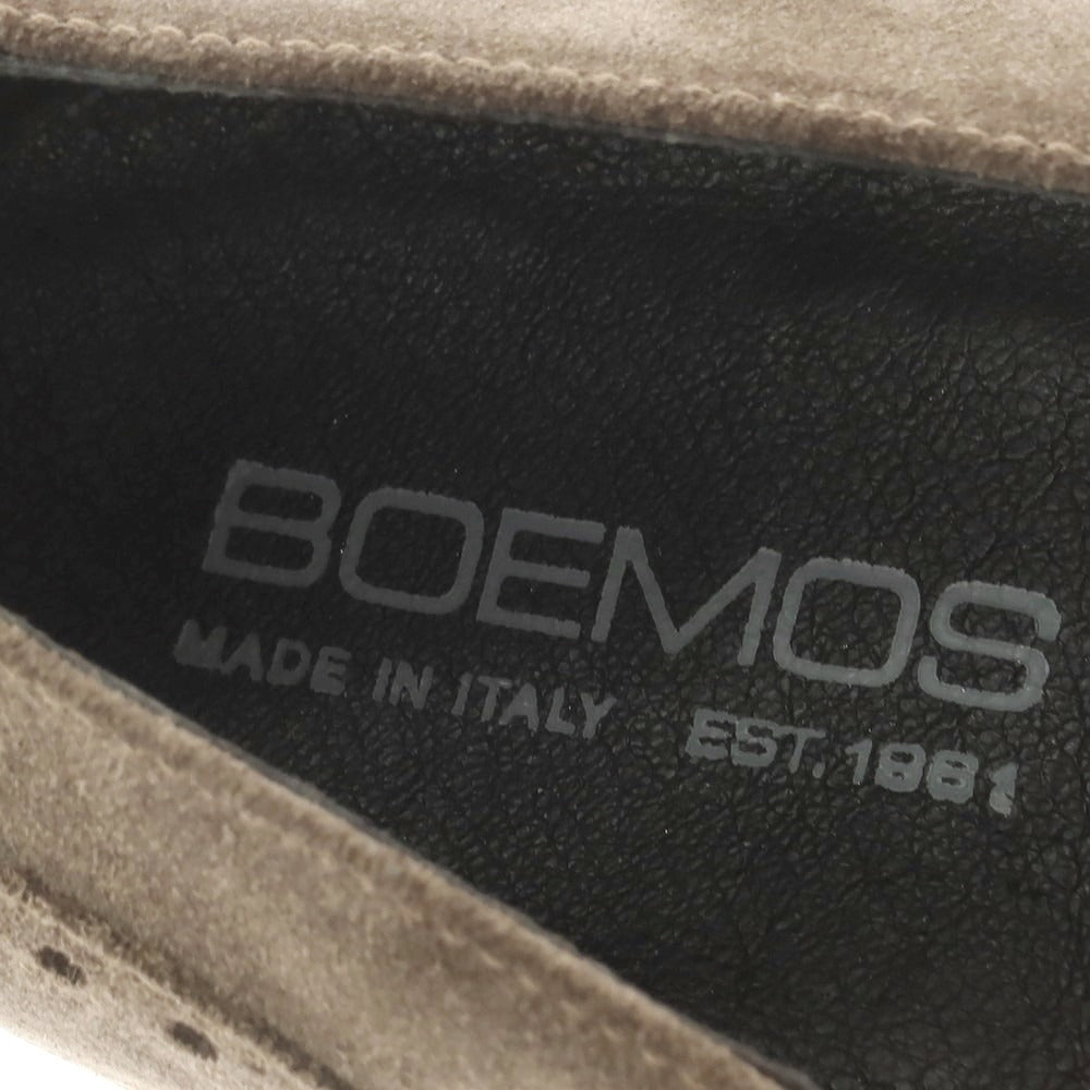 [Used] BOEMOS Suede Side Elastic Loafers Ash Brown [42] [Condition Rank A] [Men&