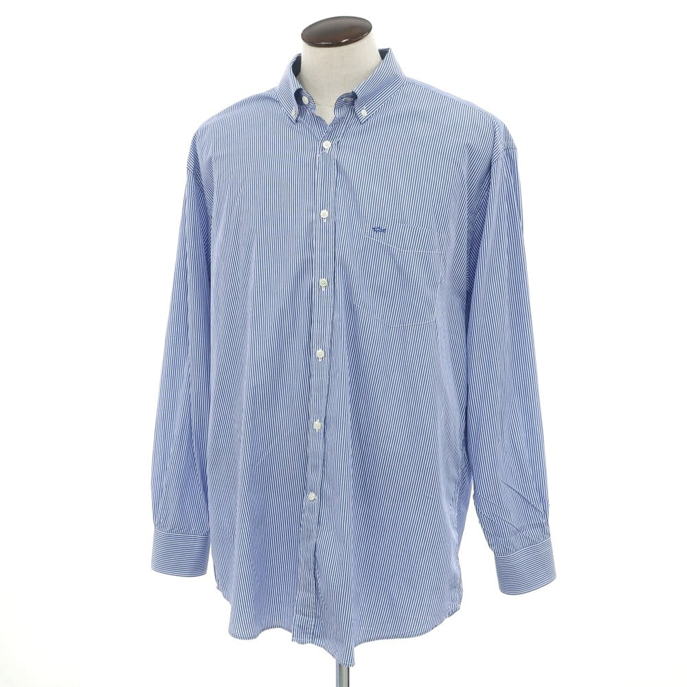 [Used] Paul &amp;amp; Shark PAUL&amp;amp;SHARK Cotton Striped Button-down Casual Shirt Blue x White [46] [Condition Rank B] [Men&