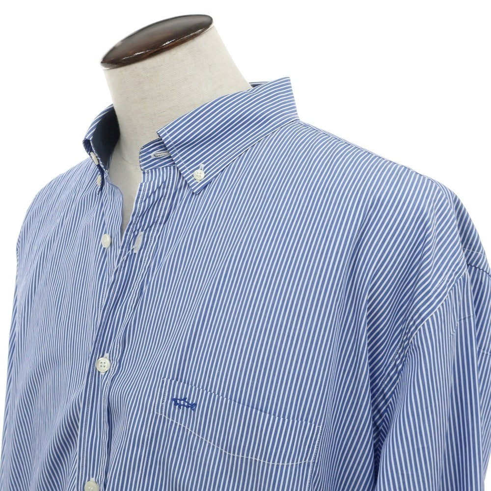[Used] Paul &amp;amp; Shark PAUL&amp;amp;SHARK Cotton Striped Button-down Casual Shirt Blue x White [46] [Condition Rank B] [Men&
