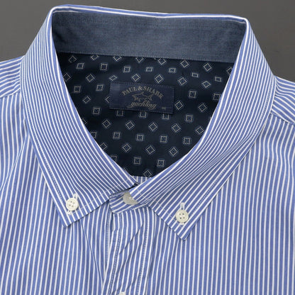 [Used] Paul &amp;amp; Shark PAUL&amp;amp;SHARK Cotton Striped Button-down Casual Shirt Blue x White [46] [Condition Rank B] [Men&