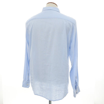 [Used] FRENCH CONNECTION Linen Cotton Button Down Casual Shirt Light Blue [M] [Condition Rank B] [Men&