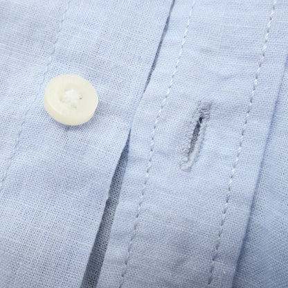[Used] FRENCH CONNECTION Linen Cotton Button Down Casual Shirt Light Blue [M] [Condition Rank B] [Men&