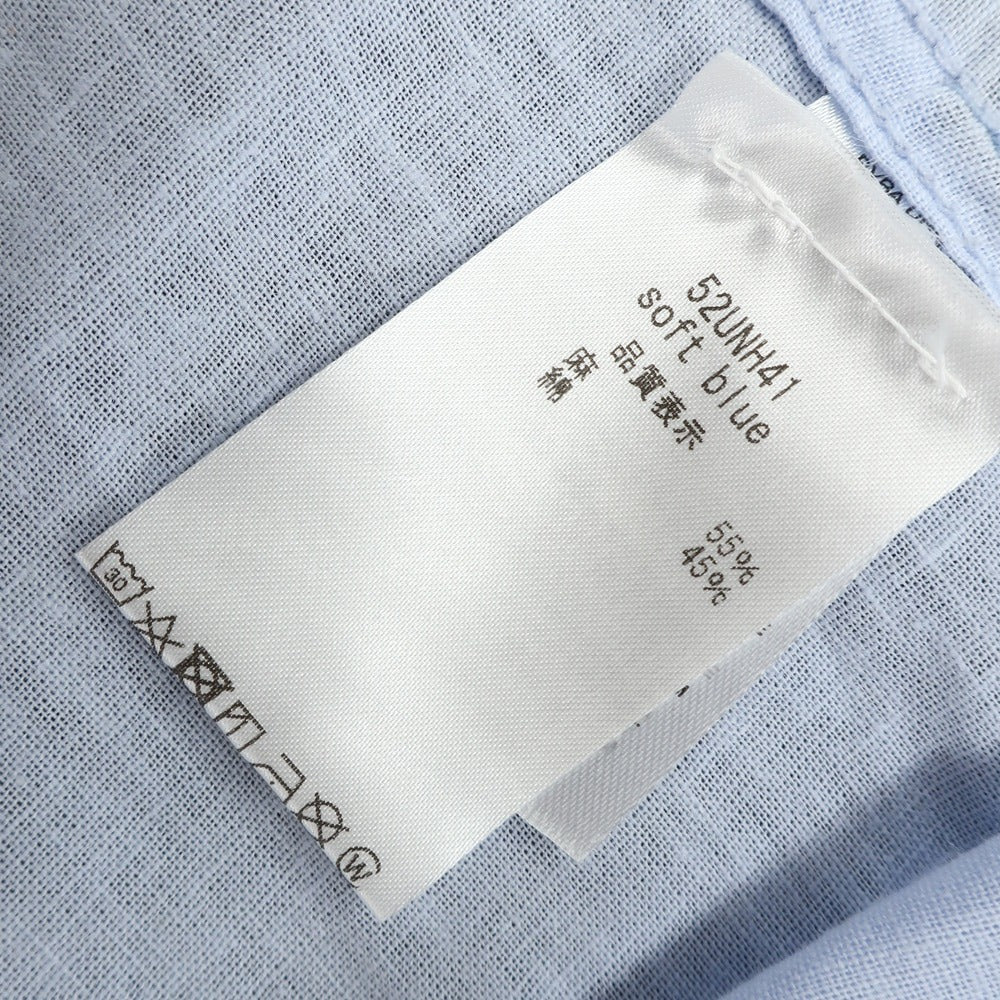 [Used] FRENCH CONNECTION Linen Cotton Button Down Casual Shirt Light Blue [M] [Condition Rank B] [Men&
