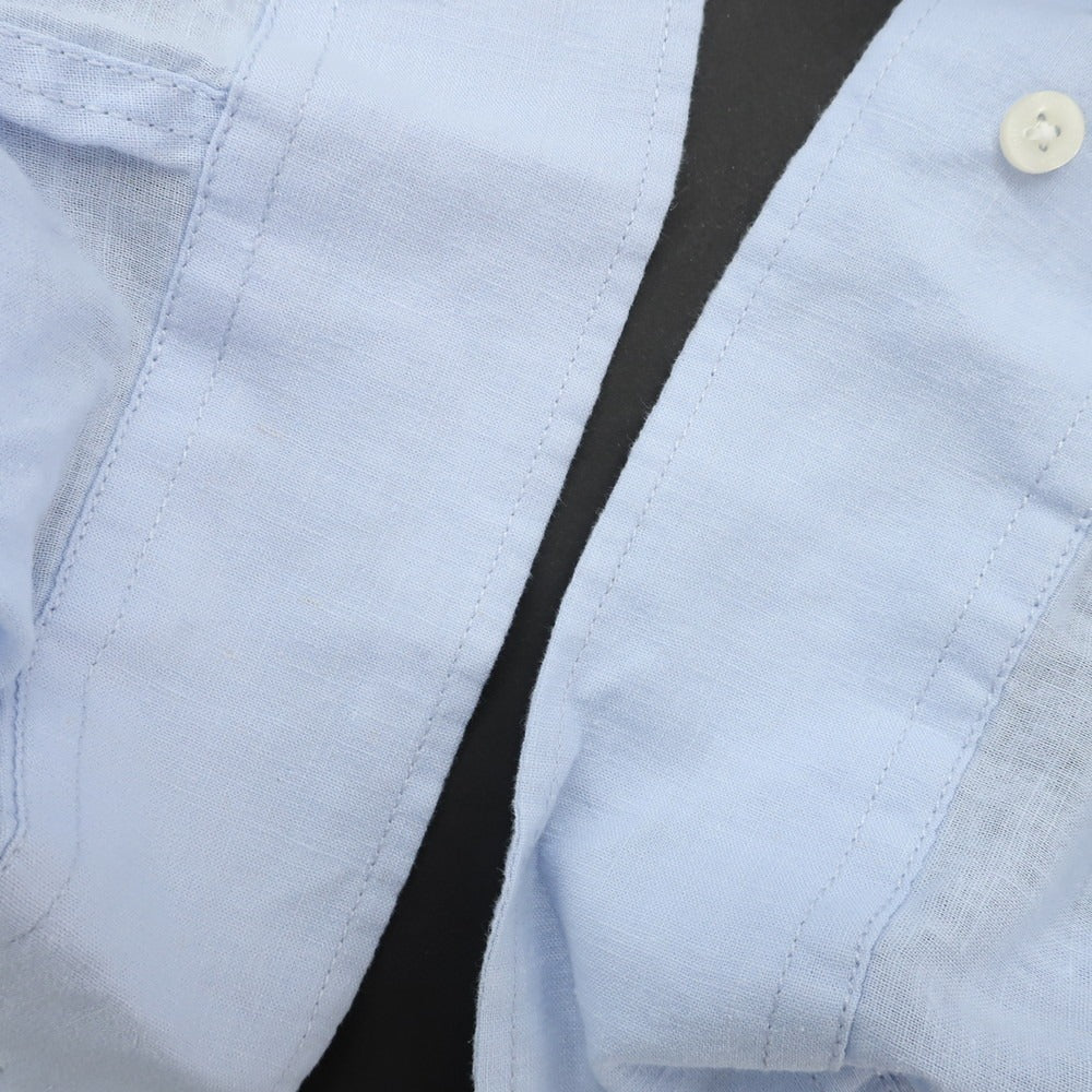 [Used] FRENCH CONNECTION Linen Cotton Button Down Casual Shirt Light Blue [M] [Condition Rank B] [Men&