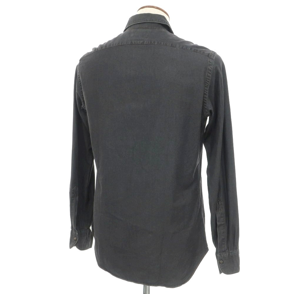 [Used] Giannetto cotton casual shirt, black [39] [Condition rank B] [Men&