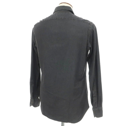 [Used] Giannetto cotton casual shirt, black [39] [Condition rank B] [Men&
