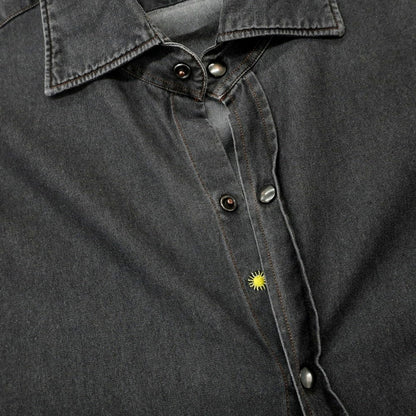 [Used] Giannetto cotton casual shirt, black [39] [Condition rank B] [Men&