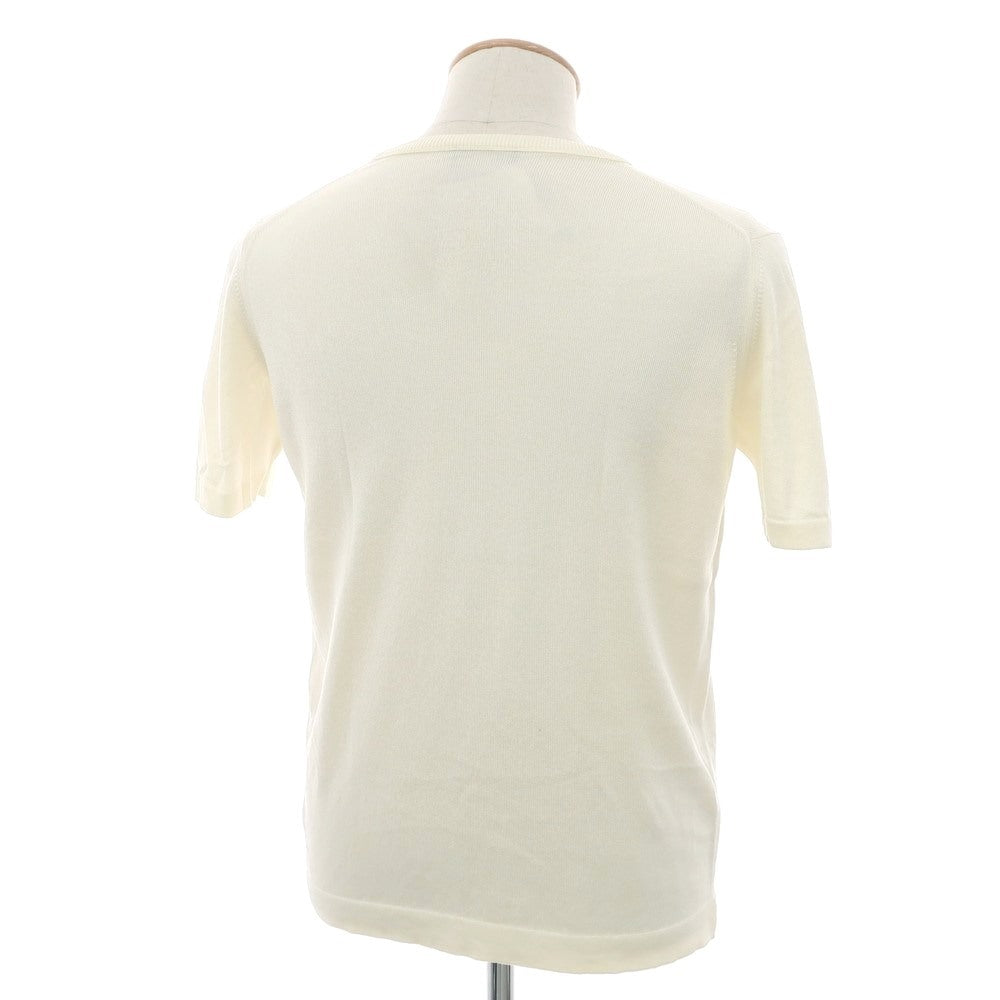 [Used] ROBERTO COLLINA High gauge cotton rayon crew neck short sleeve pullover knit ivory [46] [Condition rank B] [Men&