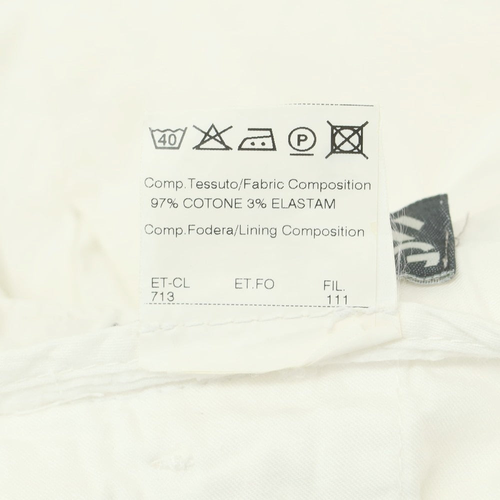 [Used] GERMANO Stretch Cotton Shorts White [46] [Condition Rank C] [Men&