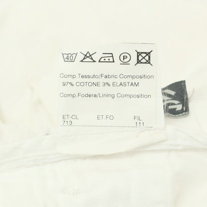 [Used] GERMANO Stretch Cotton Shorts White [46] [Condition Rank C] [Men&