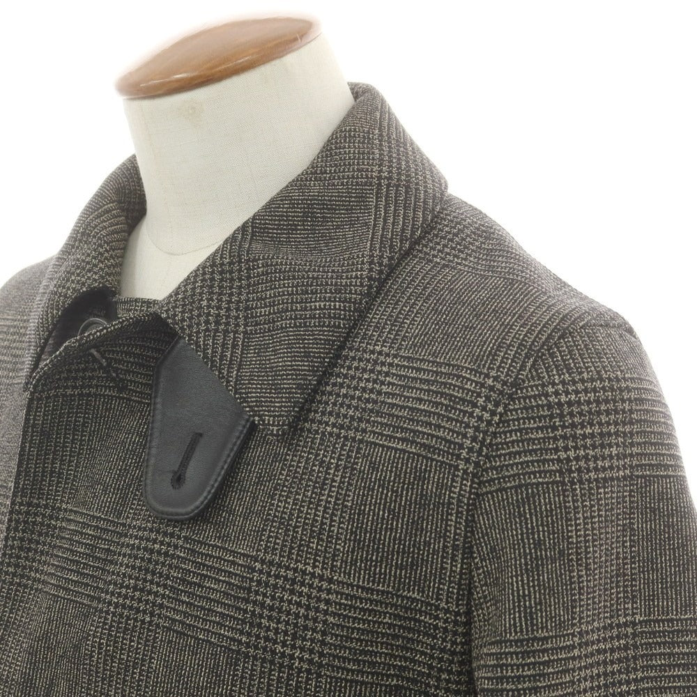 【中古】チェルッティ 1881 CERRUTI 1881 ウール ステンカラーコート ベージュxブラック【 48 】【 状態ランクA 】【 メンズ 】