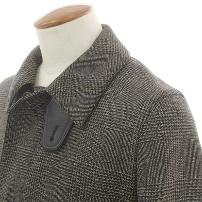 【中古】チェルッティ 1881 CERRUTI 1881 ウール ステンカラーコート ベージュxブラック【 48 】【 状態ランクA 】【 メンズ 】