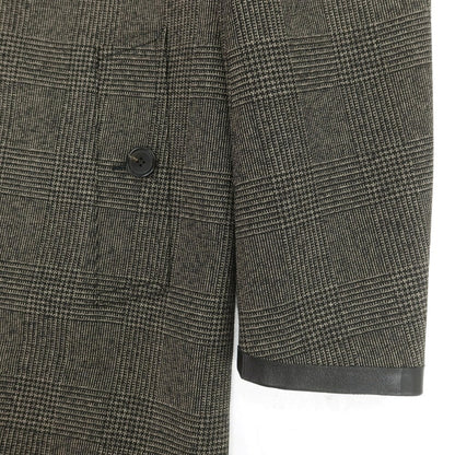 【中古】チェルッティ 1881 CERRUTI 1881 ウール ステンカラーコート ベージュxブラック【 48 】【 状態ランクA 】【 メンズ 】