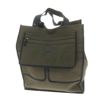[Used] Want Les Essentiels de la Vie Canvas Tote Bag Dark Olive [Condition Rank A] [Men&