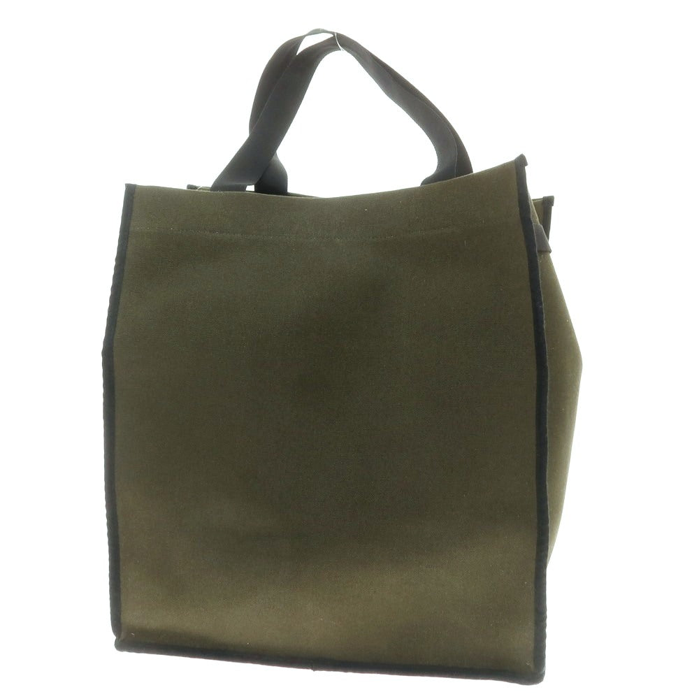 [Used] Want Les Essentiels de la Vie Canvas Tote Bag Dark Olive [Condition Rank A] [Men&