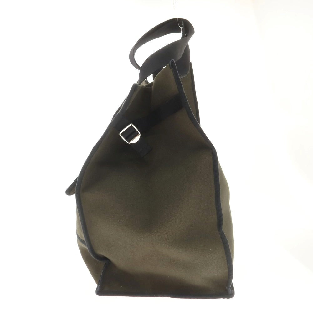 【中古】ウォントレスエッシェンシャルデラヴィ Want Les Essentiels de la Vie キャンバス トートバッグ ダークオリーブ【 状態ランクA 】【 メンズ 】[EPD]