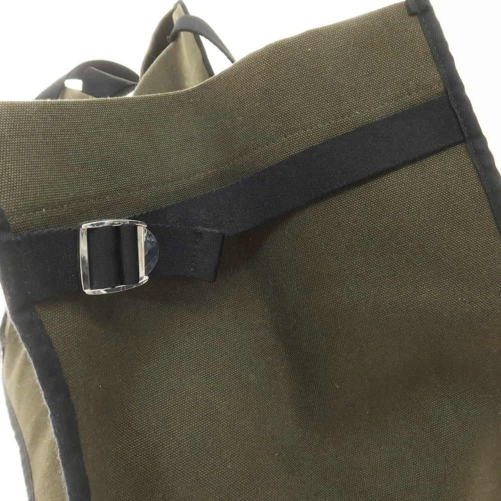【中古】ウォントレスエッシェンシャルデラヴィ Want Les Essentiels de la Vie キャンバス トートバッグ ダークオリーブ【 状態ランクA 】【 メンズ 】[EPD]